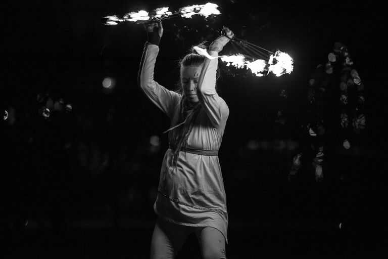 Eventfotografering Linköping vid Eldshow i Trädgårdsföreningen